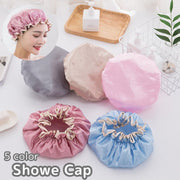シャワーキャップ ヘアキャップ バスキャップ 浴用帽子 大人用 バス用品 お風呂 入浴 洗顔 防水 おしゃれ かわいい フリル ゴム 無地 単色