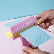 ペーパークリンパー ペーパーローラー ペーパークラフト用品 ウェーブ 波模様 ハート 浮き出し加工 折り紙 画用紙 飾り付け アート 制作