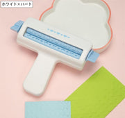 ペーパークリンパー ペーパーローラー ペーパークラフト用品 ウェーブ 波模様 ハート 浮き出し加工 折り紙 画用紙 飾り付け アート 制作