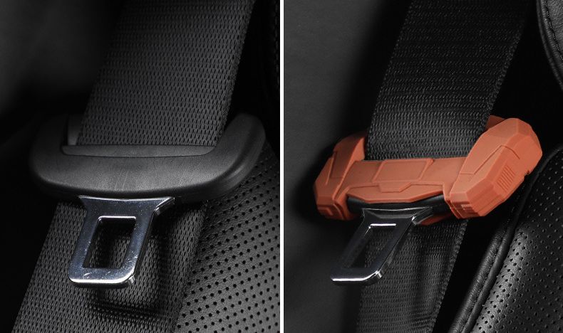シートベルトカバー シートベルトバックルカバー タングカバー T字金具カバー 傷防止 シリコン製 商品画像3