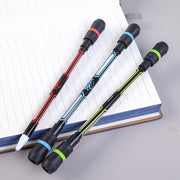 ペン ゲルペン 文具 筆記具 文房具 ステーショナリー 長さ19cm ペン回し 回しやすい ロータリーペン 回転 黒色 ブラック かっこいい 雑貨 玩具