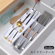 カトラリーケース トレイ 食器 スプーン フォーク 箸 水切り 排水 収納 整理 オーガナイザー 長方形 キッチン 台所