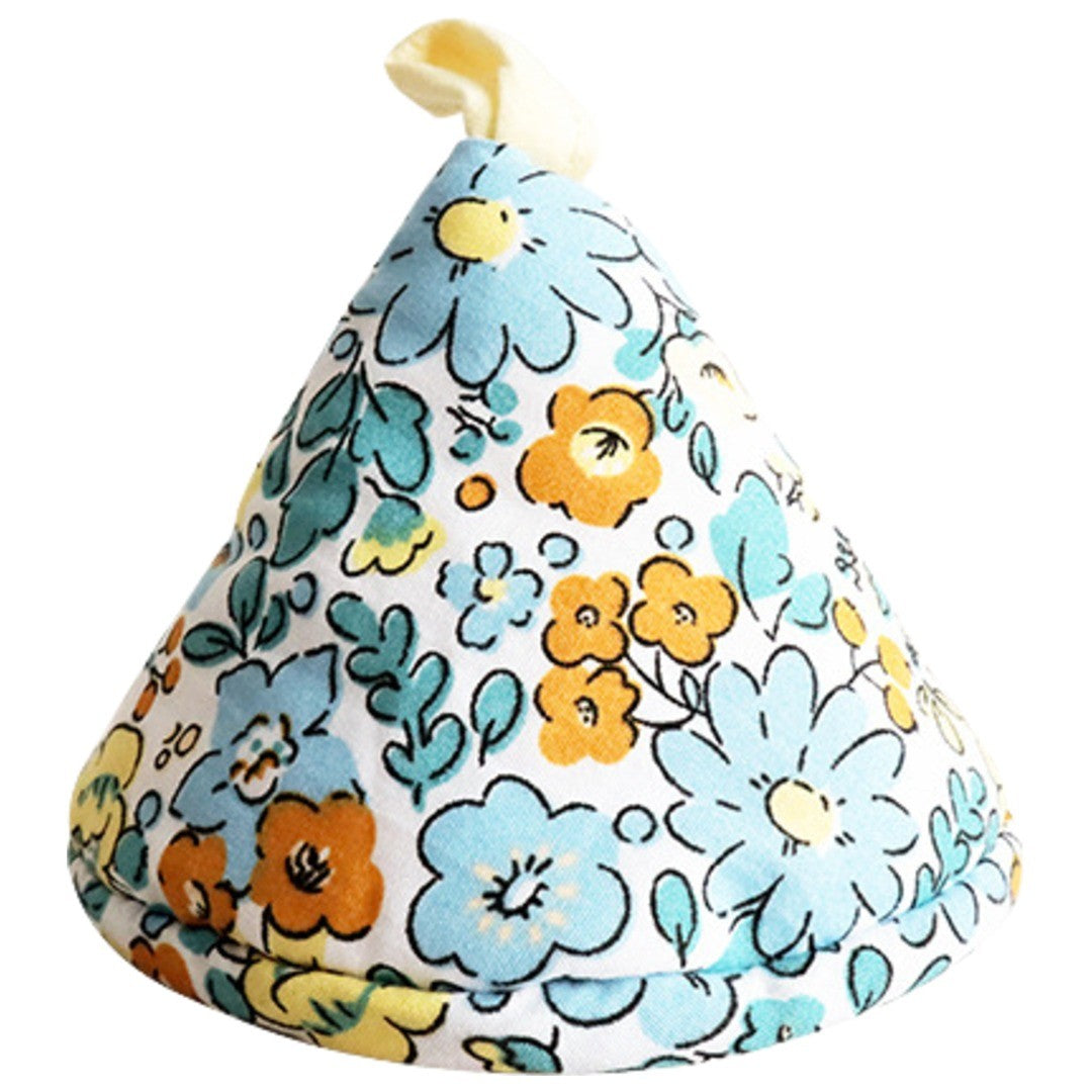 鍋つかみ 単品 1個 キッチンミトン 三角 吊り下げ 吊り紐 ループ付き フラワー 花 ハート とんがり帽子型 左右兼用 おしゃれ かわいい コンパクト 便利 キッチン用品 台所用品 日用品雑貨