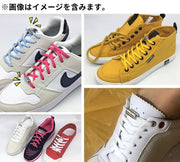 靴紐 靴ひも くつひも シューレース 大人 子供 ゴム 丸平紐 無地 結ばない ほどけない レースロック ワンタッチ スニーカー