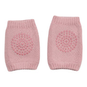 ひざ当て ニーパッド ベビー キッズ 赤ちゃん 男の子 女の子 子供用 レッグウェア 膝あて ひざカバー 膝サポーター 滑り止め付き ハイハイ 英字 ロゴ ブラック 黒 かわいい おしゃれ