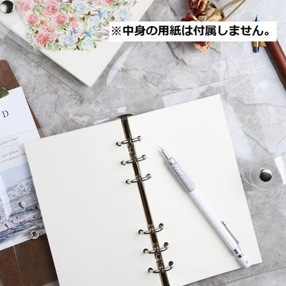 バインダー A5 A6 6穴 リングバインダー リングファイル 商品画像4