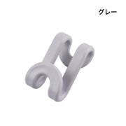 S字フック 10個セット 吊り下げ 小物掛け ハンガー クローゼット 収納 キッチン 浴室 洗面所 玄関 リビング 単色 シンプル 日用品 整理整頓 便利