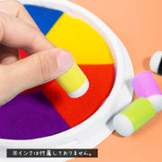 スポンジダウパー 同色10個セット 子供用 フィンガースポンジ スポンジブラシ スタンプインク用 指スポンジ ステンシル 塗り絵 描画ツール ぼかし グラデーション DIY フィンガーペイント スタンプアート