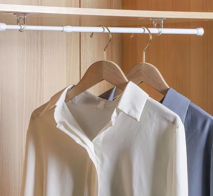粘着フック 2個セット リングフック 突っ張り棒支えフック 壁掛け 透明 商品画像5