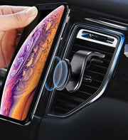 車載ホルダー スマホホルダー 携帯ホルダー スマホスタンド マグネット式 360度回転 カー用品 カーアクセサリー 車用品 おしゃれ スタイリッシュ エアコン吹き出し口取り付け スマートホン スマートフォン ケータイ 小物 雑貨