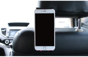 スマホホルダー タブレットホルダー 車載 車用 取付簡単 後部座席 ヘッドレスト クリップ式 360度回転 iPad iPhone