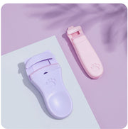 まつ毛ビューラー まつげカーラー アイラッシュカーラー 2個セット コスメ用品 メイク道具 化粧道具 広角用 部分用 コンパクト ネコ 猫 ねこ 猫耳 肉球 かわいい おしゃれ ホワイト ピンク ピーチ パープル メイク雑貨 小物