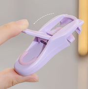 まつ毛ビューラー まつげカーラー アイラッシュカーラー 2個セット コスメ用品 メイク道具 化粧道具 広角用 部分用 コンパクト ネコ 猫 ねこ 猫耳 肉球 かわいい おしゃれ ホワイト ピンク ピーチ パープル メイク雑貨 小物