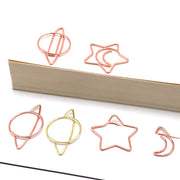 クリップ 10個セット ゼムクリップ ペーパークリップ 文具 文房具 惑星 星 スター 月 ムーン おしゃれ かわいい 事務用品 ステーショナリー