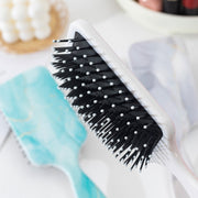 ヘアブラシ レディース メンズ ヘアケア ブラシ くし 櫛 幅広 ワイド 大理石風 髪の毛 ブラッシング かわいい おしゃれ