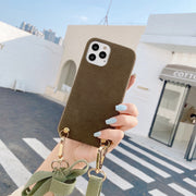iPhone用ケース スマホケース カバー リボン 耐衝撃 落下防止 背面保護 傷防止 ショルダーストラップ 斜めがけ 肩掛け 首掛け ネックストラップ付き 取り外し 長さ調整可能 ホワイト ピンク 12用 ProMax用 mini用 11用 XSMax用 XR用 7用 8用 plus用 SE用 スマートフォン アイフォン用 シンプル おしゃれ かわいい 可愛い レディース 女性 ギフト 母の日