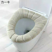 便座カバー O型 トイレカバー トイレ用品 無地 単色 シンプル 丸形 洗える ふわふわ やわらか 厚手 暖かい あったか おしゃれ