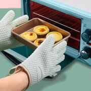 鍋つかみ オープンミトン キッチングローブ 手袋 単品 左右兼用 シリコン ハート 滑り止め 耐熱 防熱 防水 5本指 厚手 電子レンジ 便利