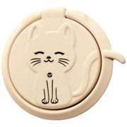 スマホ用ホールドリング スマホリング スマホアクセサリー 猫 ネコ スマホスタンド スマートフォン 落下防止 片手操作 携帯電話 カラバリ豊富 可愛い シンプル 便利 ファッション小物 雑貨