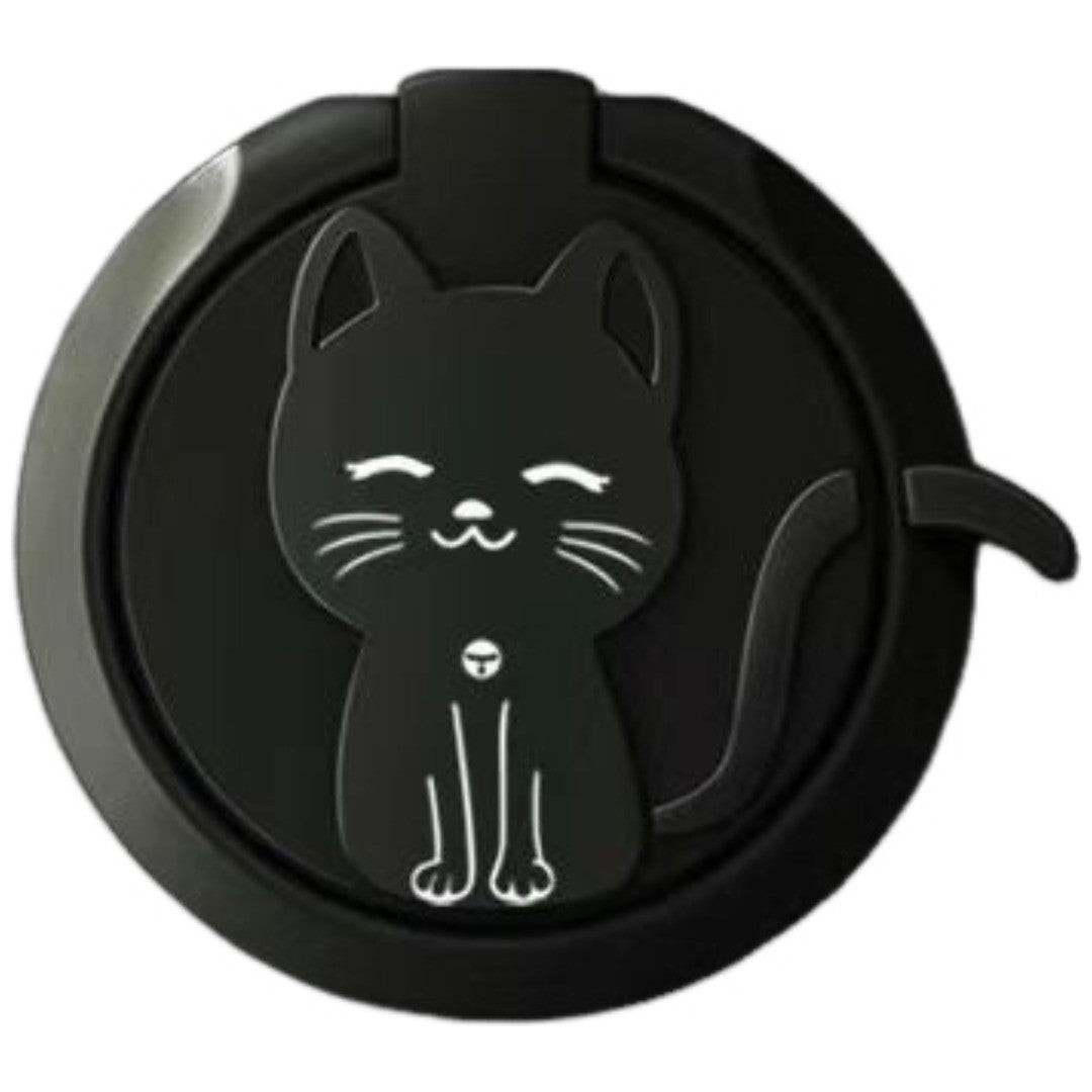 スマホ用ホールドリング スマホリング スマホアクセサリー 猫 ネコ スマホスタンド スマートフォン 落下防止 片手操作 携帯電話 カラバリ豊富 可愛い シンプル 便利 ファッション小物 雑貨