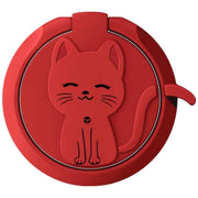 スマホ用ホールドリング スマホリング スマホアクセサリー 猫 ネコ スマホスタンド スマートフォン 落下防止 片手操作 携帯電話 カラバリ豊富 可愛い シンプル 便利 ファッション小物 雑貨