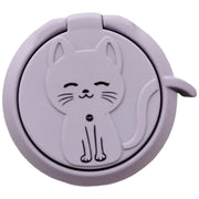 スマホ用ホールドリング スマホリング スマホアクセサリー 猫 ネコ スマホスタンド スマートフォン 落下防止 片手操作 携帯電話 カラバリ豊富 可愛い シンプル 便利 ファッション小物 雑貨