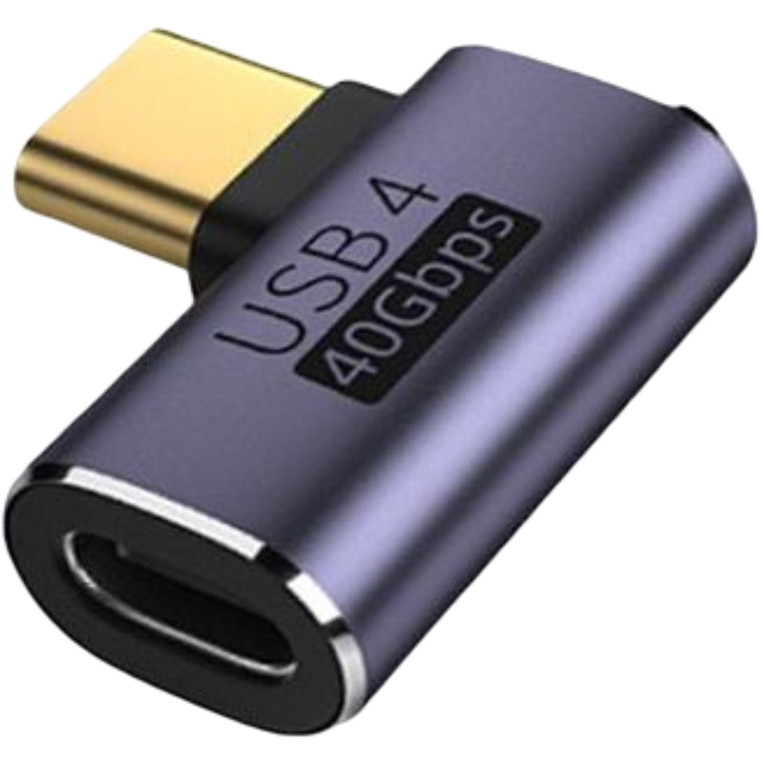 変換アダプター USB4 Type-C PD充電 100W 高速データ転送 B【サイドベント／オスtoメス】 バリエーション画像