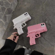 iPhoneケース スマホケース iPhone用 スマートフォンケース ピストル型ケース ユニーク 面白い アイフォン 携帯 背面保護