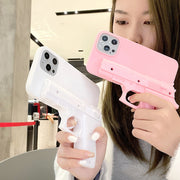 iPhoneケース スマホケース iPhone用 スマートフォンケース ピストル型ケース ユニーク 面白い アイフォン 携帯 背面保護