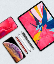 タッチペン スタイラスペン スマートフォン スマホ タブレット ゲーム iPhone シリコンゴム ストラップホール付き