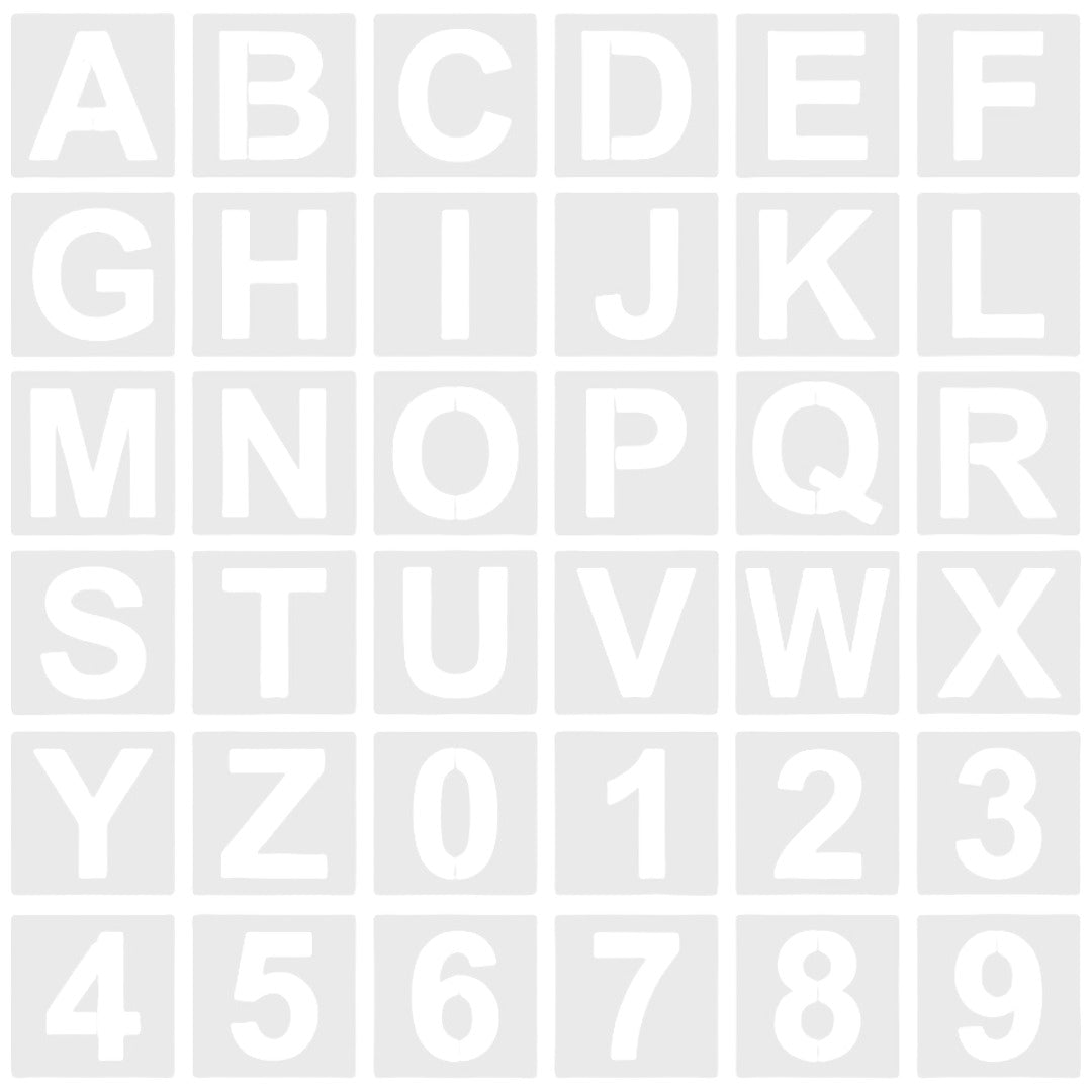 ステンシルプレート 正方形 文字 アルファベット 数字 装飾 スプレーペイント アート DIY イベント ゴシック体