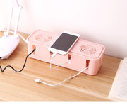 ケーブルボックス 電源タップ 収納ボックス フタ付き 蓋 ふた タップボックス 配線収納 電源ケーブル コンセント コード ケーブルホルダー 整理 目隠し すっきり 整理 収納箱