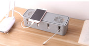 ケーブルボックス 電源タップ 収納ボックス フタ付き 蓋 ふた タップボックス 配線収納 電源ケーブル コンセント コード ケーブルホルダー 整理 目隠し すっきり 整理 収納箱