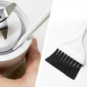 溝ブラシ キッチンブラシ 掃除ブラシ 刷毛 柄付き 日用品 掃除グッズ ミキサー 水筒 スライサー ザル 隙間 ガス台 サッシ キーボード 髪染めブラシ