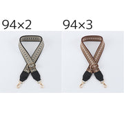 バッグストラップ ショルダーストラップ 70cm 135cm 調節可能 エスニック柄 鞄 カバン 持ち手 付け替え 修理 交換 簡単 柄あり ナスカン おしゃれ バッグ用アクセサリー
