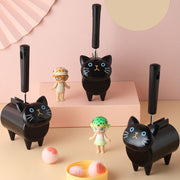粘着ローラー 粘着式クリーナー 猫 ネコ ミニサイズ コンパクト かわいい おしゃれ 自立 衣類 洋服 カーペット ホコリ 車内 掃除用品 日用品雑貨