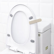 便座用取っ手 3個セット トイレ用品 便座ハンドル リフター 両面テープ付き 簡単取り付け 衛生的 触れない 無地 便利 シンプル ホワイト グリーン ブルー 白 緑 青