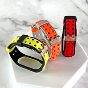 スマートウォッチバンド Xiaomi mi 交換用 ベルト シャオミ Mi Band 3 4 5 6 7 ソフトタイプ サイズ調節可 迷彩柄 デジタル シリコン