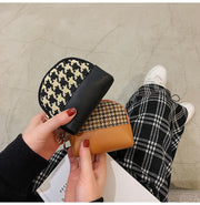コインケース 小銭入れ レディース メンズ PUレザー キャンバス ミニ財布 ミニポーチ 大容量 軽量 ラウンドファスナー 千鳥柄