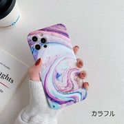 iPhoneケース スマートフォンケース スマホカバー 携帯カバー 大理石柄 カラフル 背面保護 傷防止 カラバリ豊富 アップル シンプル かわいい おしゃれ 男女兼用 男性用 女性用 アイフォン アイフォーン iPhone7 8 11 12 13 X XS XR XsMax 7plus 8plus 12mini 12Pro 12ProMax 13mini 13Pro 13ProMax
