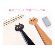定規 ものさし 直線 じょうぎ 15cm ネコ 猫 ねこ 文房具 筆記用具 事務用品 製図 学校 オフィス アニマル ステーショナリー