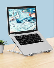 ノートパソコンスタンド ノートPCスタンド パソコン周辺機器 折りたたみ式 卓上 コンパクト 持ち運び 角度調節可能 ブラック ホワイト 黒 白 シンプル タブレット 在宅ワーク リモートワーク テレワーク