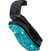 サングラスホルダー メガネクリップ カードクリップ 車用品 車載アクセサリー 車内収納 ラインストーン キラキラ かわいい おしゃれ サンバイザー