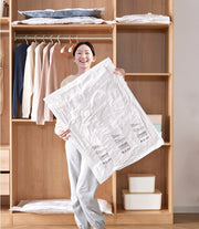 衣類圧縮袋 衣類収納 圧縮袋 単品 洋服用 衣類用 布団 枕 座布団 衣類圧縮パック シーツ 衣替え 収納グッズ クローゼット収納 整理整頓 日用品雑貨 旅行用品 トラベルグッズ 省スペース コンパクト 文字入り 白