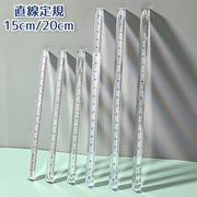 定規 ものさし 直線定規 クリア 三角柱 15cm 20cm 透明 直尺 ルーラー ruler スケール 文房具 事務用品 製図 オフィス 仕事 学校 勉強 シンプル おしゃれ 贈り物 プレゼント
