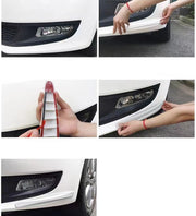 バンパーガード プロテクター 2個セット 車用品 フロントバンパー リアバンパー 衝突防止 キズ防止  カーボン調 愛車 ドレスアップ かっこいい パーツ カー用品 カーグッズ