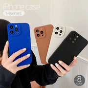 iPhoneケース iPhoneカバー 14 Pro Plus ProMax スマホケース 無地 ソフト マット くすみカラー 傷防止 汚れ防止 背面保護 アイフォン シンプル