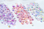 ネイルパーツ ネイルストーン 50個セット ネイルアートパーツ ピンク 青 黄色 緑 ラインストーン レジン おしゃれ キラキラ ネイル 装飾 飾り デコレーション 手芸 ハンドメイド