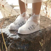 レインシューズカバー 靴カバー レディース メンズ 女性 男性 雨具グッズ 靴アクセサリー 靴ケア 厚底 半透明 無地 単色 シンプル 滑り止め 防水 雨 ゲリラ豪雨 梅雨 レインブーツ