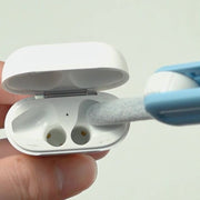 イヤホンクリーナー AirPods エアーポッズ 補聴器 ブラシ スポンジ 折りたたみ 携帯 コンパクト 小型 持ち運び 掃除 清掃 クリーニング ポケットサイズ ペン型